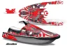 Yamaha Wave Runner 3 Jet Ski Graphic Kit - 1991-1996 Deaden Red