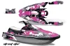 Yamaha Wave Runner 3 Jet Ski Graphic Kit - 1991-1996 Street Star Pink