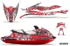 Yamaha Wave Runner GP 1800 Jet Ski Graphic Kit 2017 Deaden Red