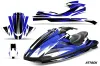 Yamaha Wave Runner Jet Ski Graphic Kit 2002-2005 Attack Blue