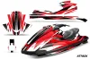 Yamaha Wave Runner Jet Ski Graphic Kit 2002-2005 Attack Red