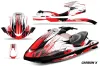 Yamaha Wave Runner Jet Ski Graphic Kit 2002-2005 Carbon X Red
