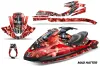 Yamaha Wave Runner Jet Ski Graphic Kit 2002-2005 Mad Hatter Red