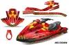 Yamaha Wave Runner Jet Ski Graphic Kit 2002-2005 Meltdown Yellow