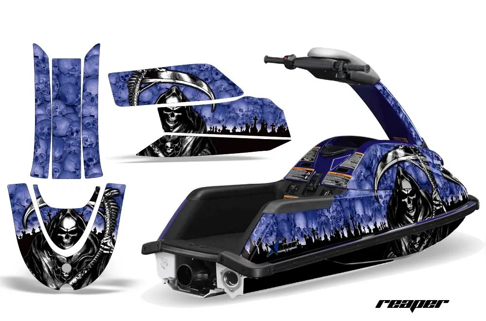 Yamaha Superjet Freestyle Jet Ski Graphic Kit (Round Nose) All Years Reaper Blue
