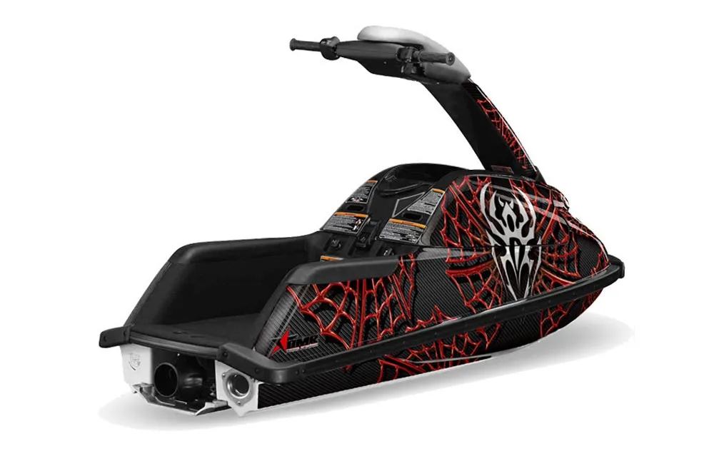 Yamaha Superjet Freestyle Jet Ski Graphic Kit (Round Nose) All Years Widow Maker Red