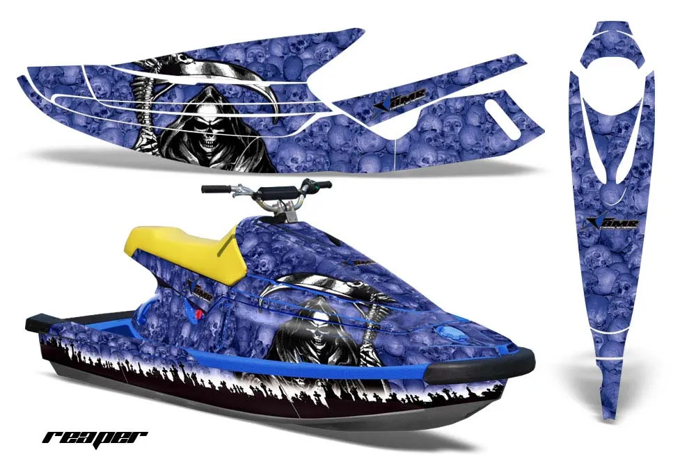 Yamaha Wave Blaster Jet Ski Graphic Kit - 1993-1996 Reaper Blue