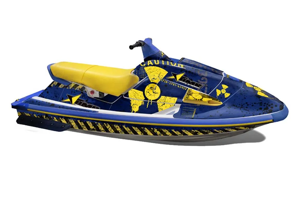 Yamaha Wave Raider Jet Ski Graphic Kit - 1994-1996 Meltdown Blue