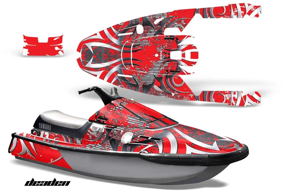 Yamaha Wave Runner 3 Jet Ski Graphic Kit - 1991-1996 Deaden Red