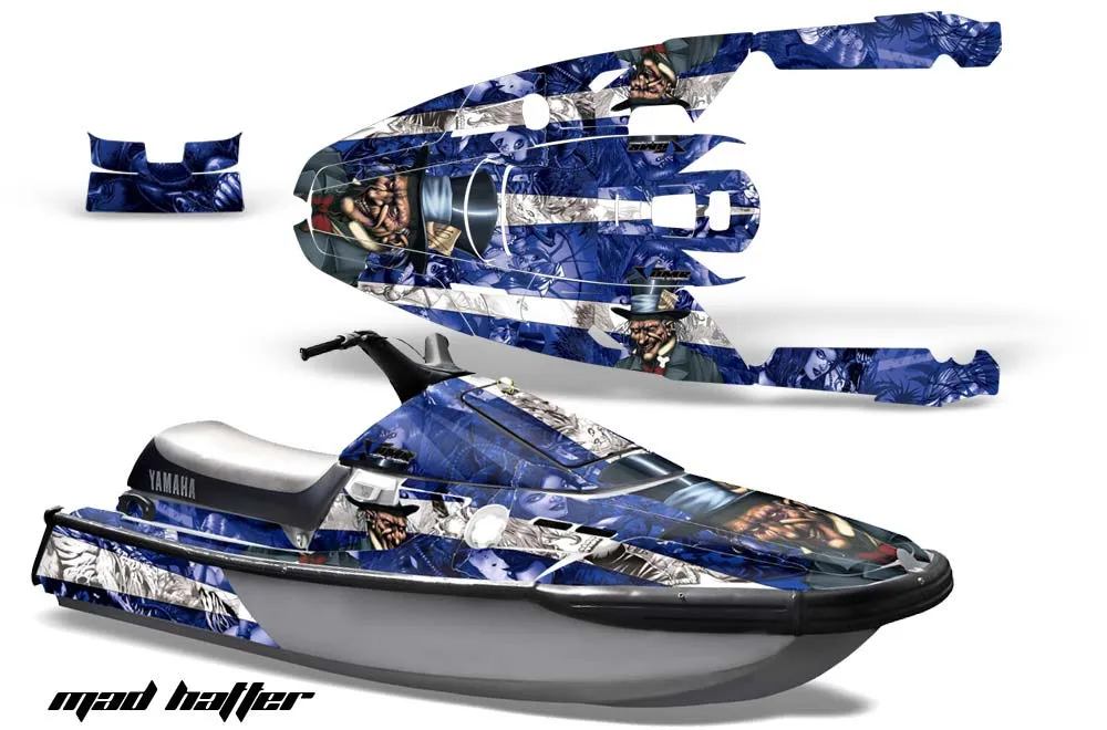 Yamaha Wave Runner 3 Jet Ski Graphic Kit - 1991-1996 Mad Hatter Blue