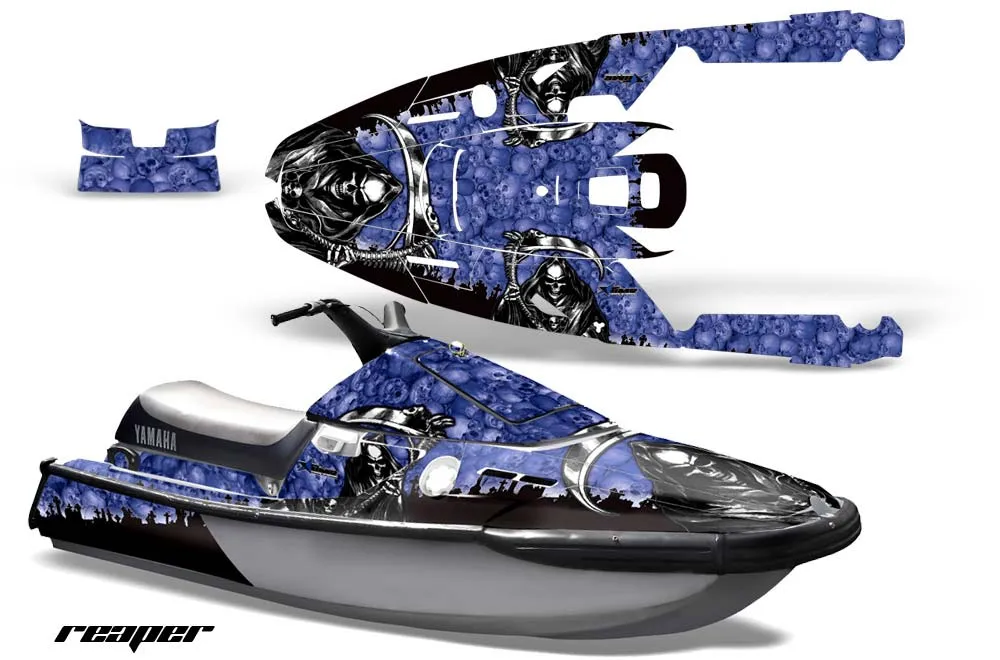 Yamaha Wave Runner 3 Jet Ski Graphic Kit - 1991-1996 Reaper Blue