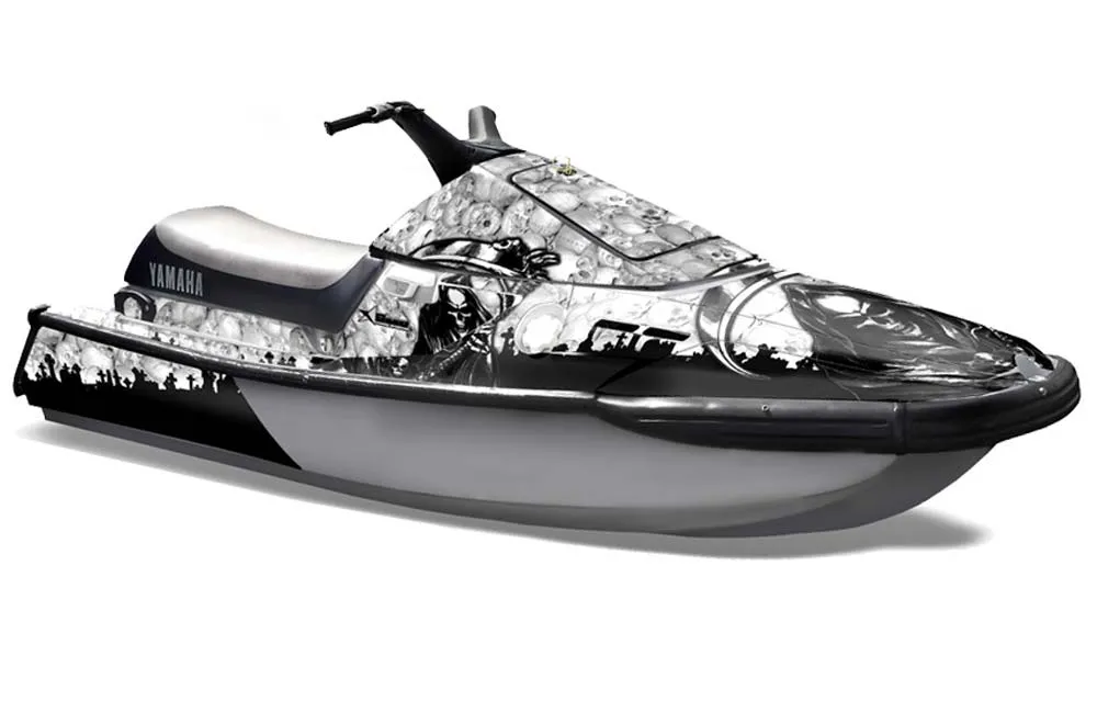 Yamaha Wave Runner 3 Jet Ski Graphic Kit - 1991-1996 Reaper White
