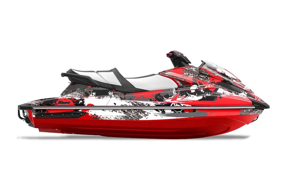 Yamaha Wave Runner GP 1800 Jet Ski Graphic Kit 2017 Street Star Red