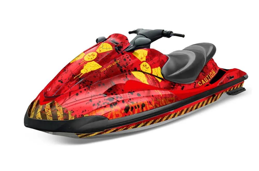 Yamaha Wave Runner Jet Ski Graphic Kit 2002-2005 Meltdown Yellow