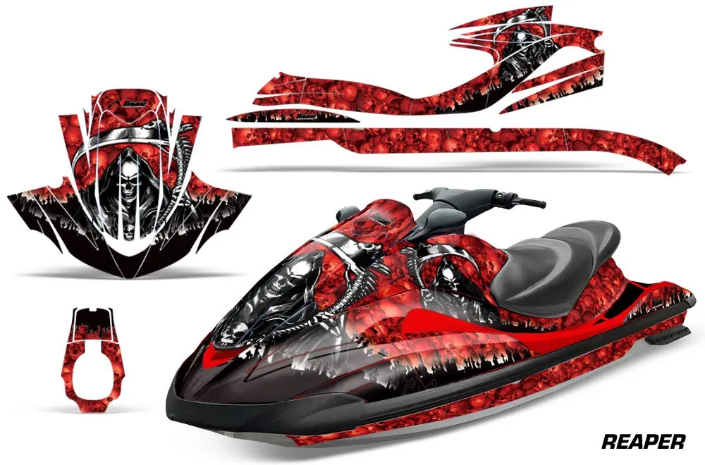Yamaha Wave Runner Jet Ski Graphic Kit 2002-2005 Reaper Red