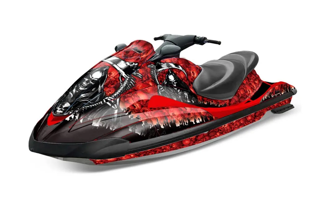 Yamaha Wave Runner Jet Ski Graphic Kit 2002-2005 Reaper Red