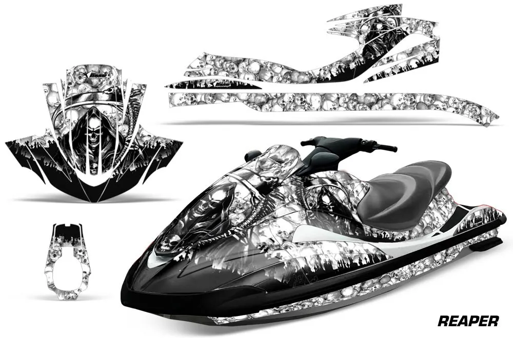 Yamaha Wave Runner Jet Ski Graphic Kit 2002-2005 Reaper White