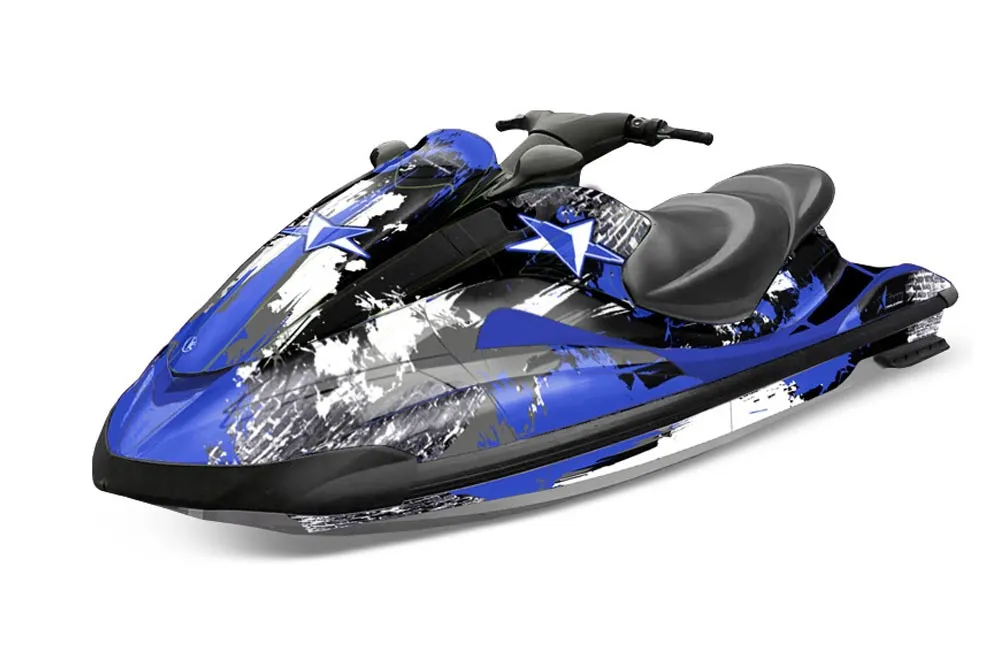 Yamaha Wave Runner Jet Ski Graphic Kit 2002-2005 Street Star Blue