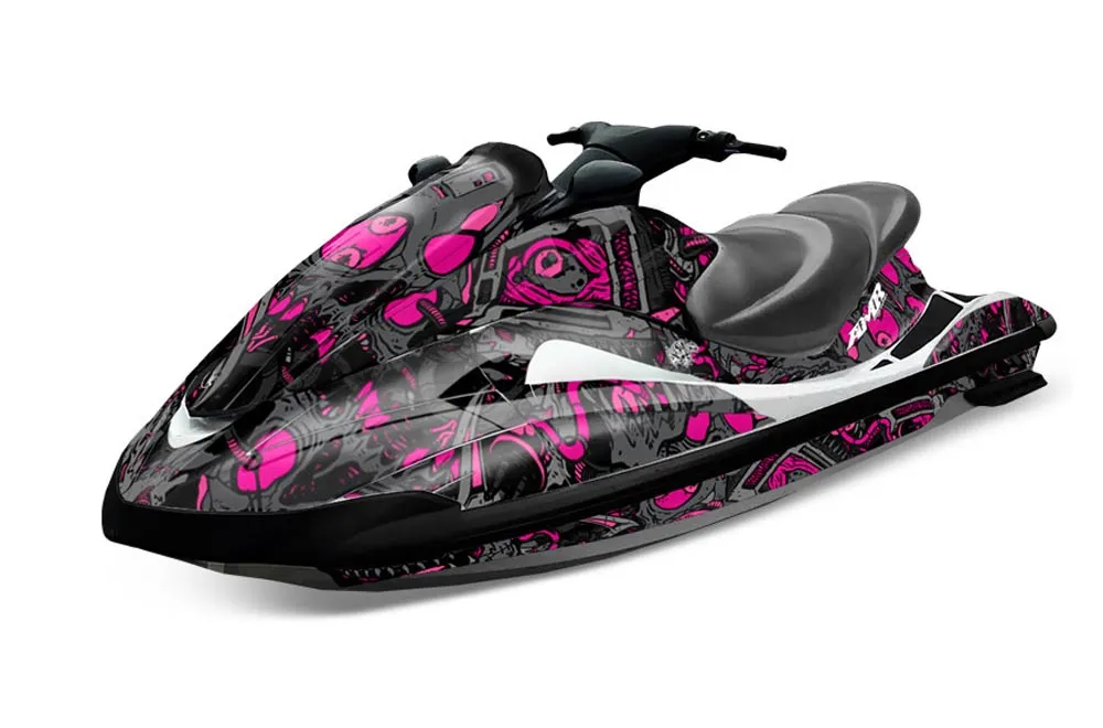 Yamaha Wave Runner Jet Ski Graphic Kit 2002-2005 Tune In Pink