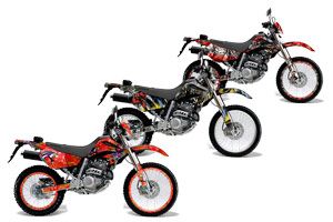 Honda XR250 SM Dirt Bike Custom Graphic Kit - 2003-2005