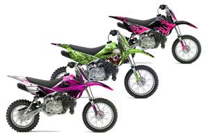 Kawasaki KLX110L Dirt Bike Custom Graphic Kit - 2010-2018