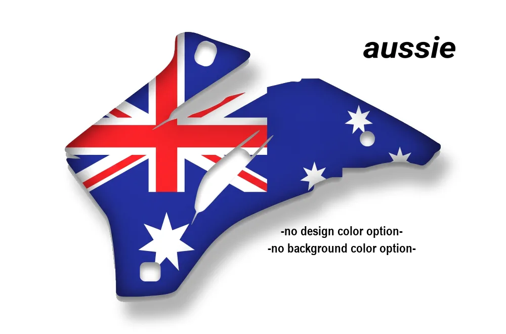 Aussie design shown on a set of graphic panels