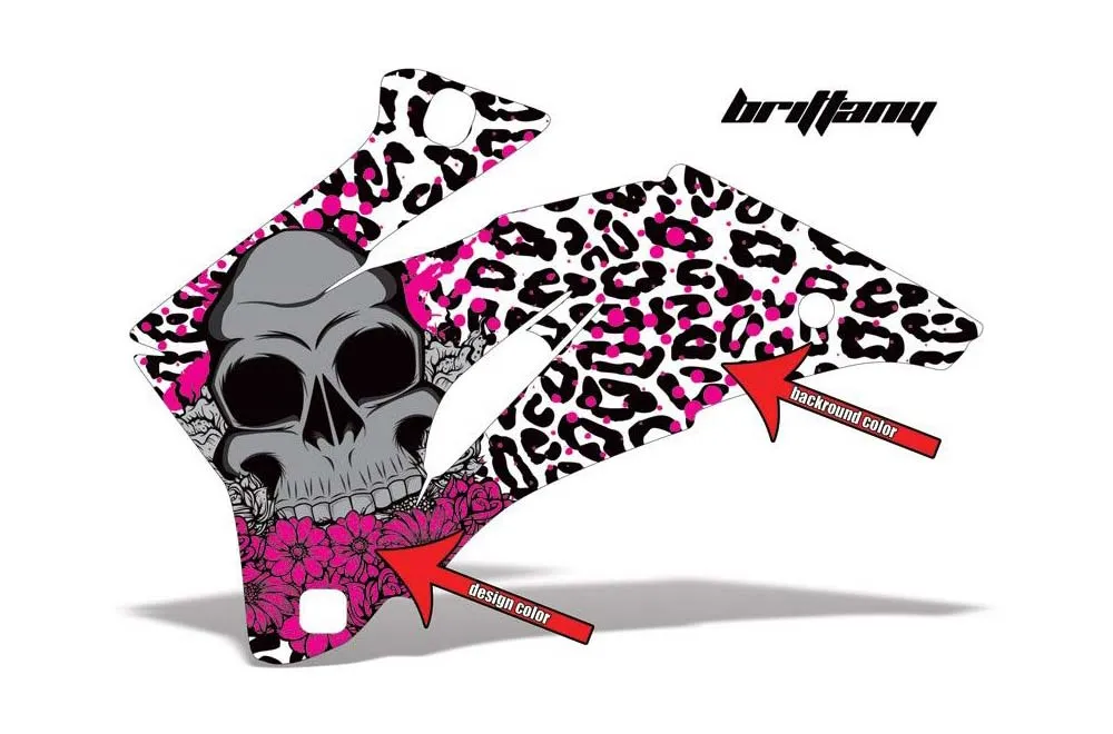 Brittany design shown on a set of graphic panels