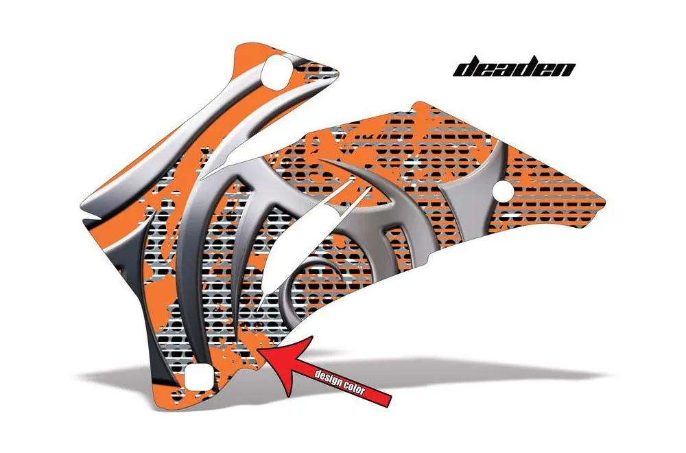 Deaden design shown on a set of graphic panels