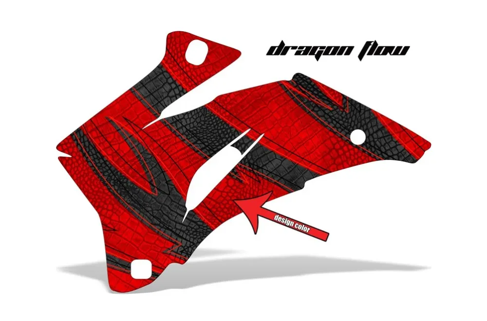 Dragon Flow design shown on a set of graphic panels