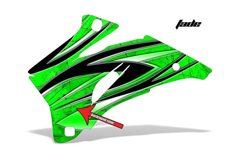 Fade design shown on a set of graphic panels