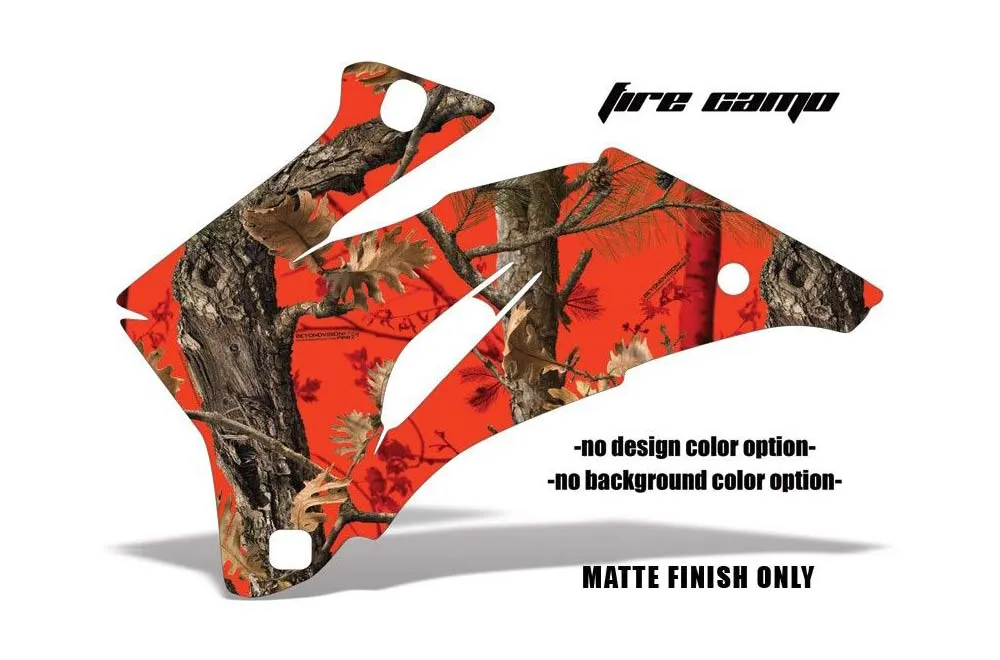 Fire Camo design shown on a set of graphic panels