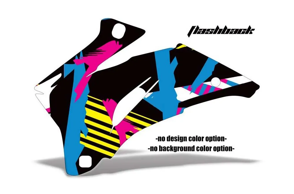 Flashback design shown on a set of graphic panels