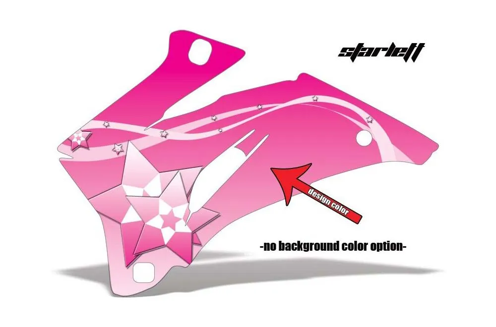 Starlett design shown on a set of graphic panels
