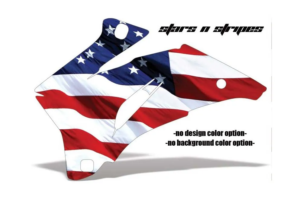 Stars n Stripes design shown on a set of graphic panels