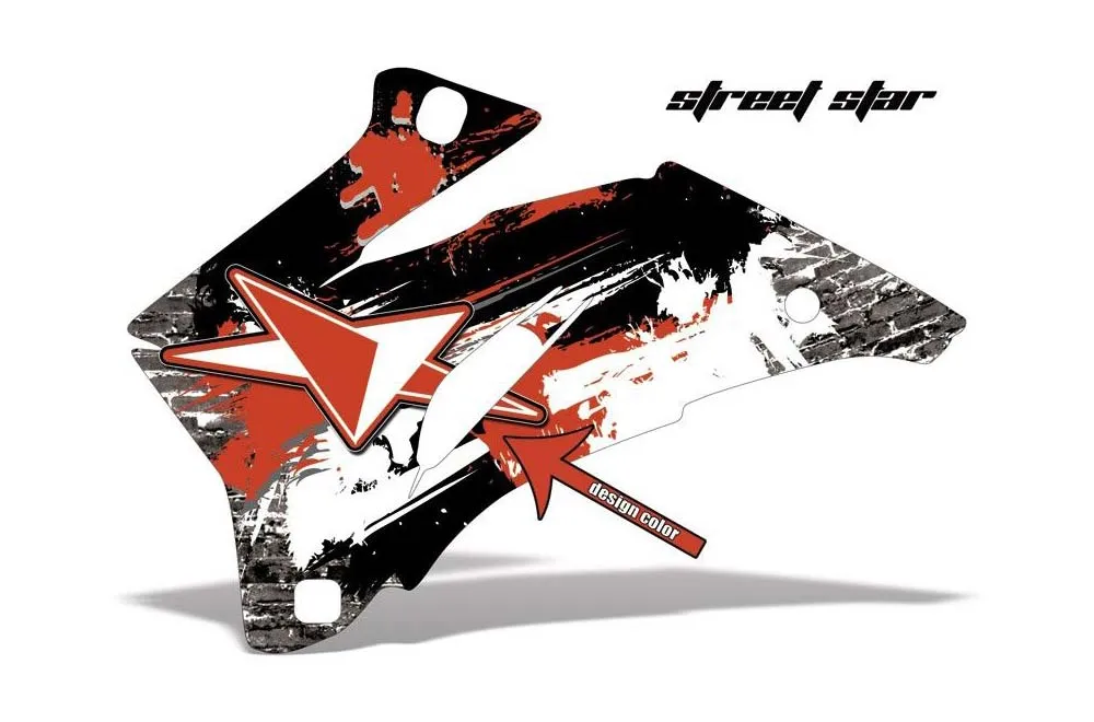 Street Star design shown on a set of graphic panels