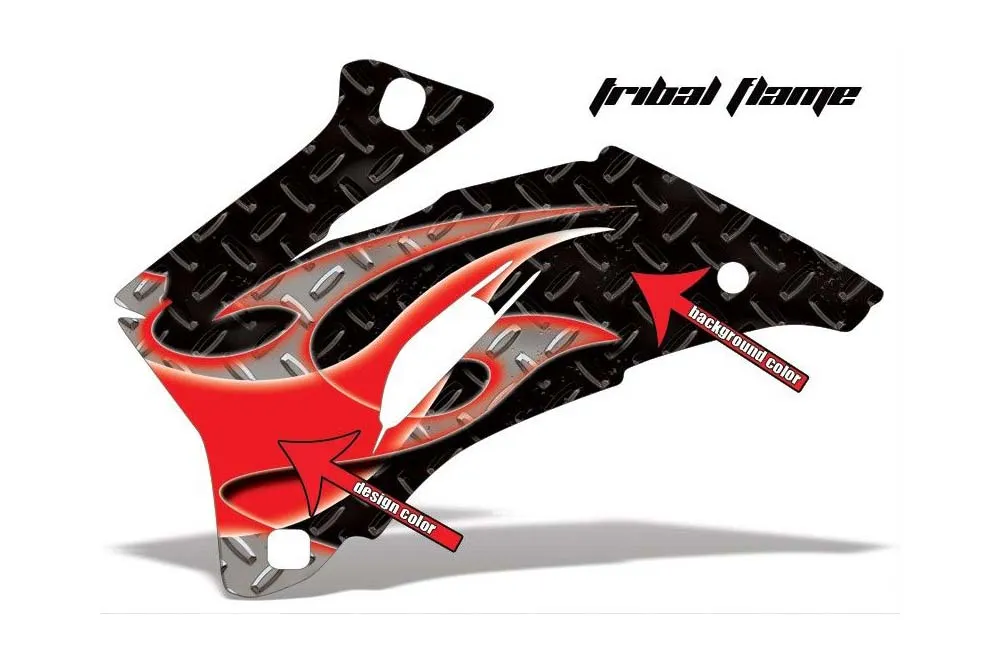 Tribal Flame design shown on a set of graphic panels