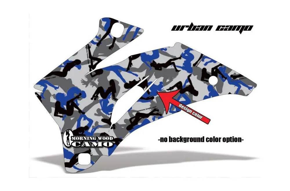Urban Camo design shown on a set of graphic panels