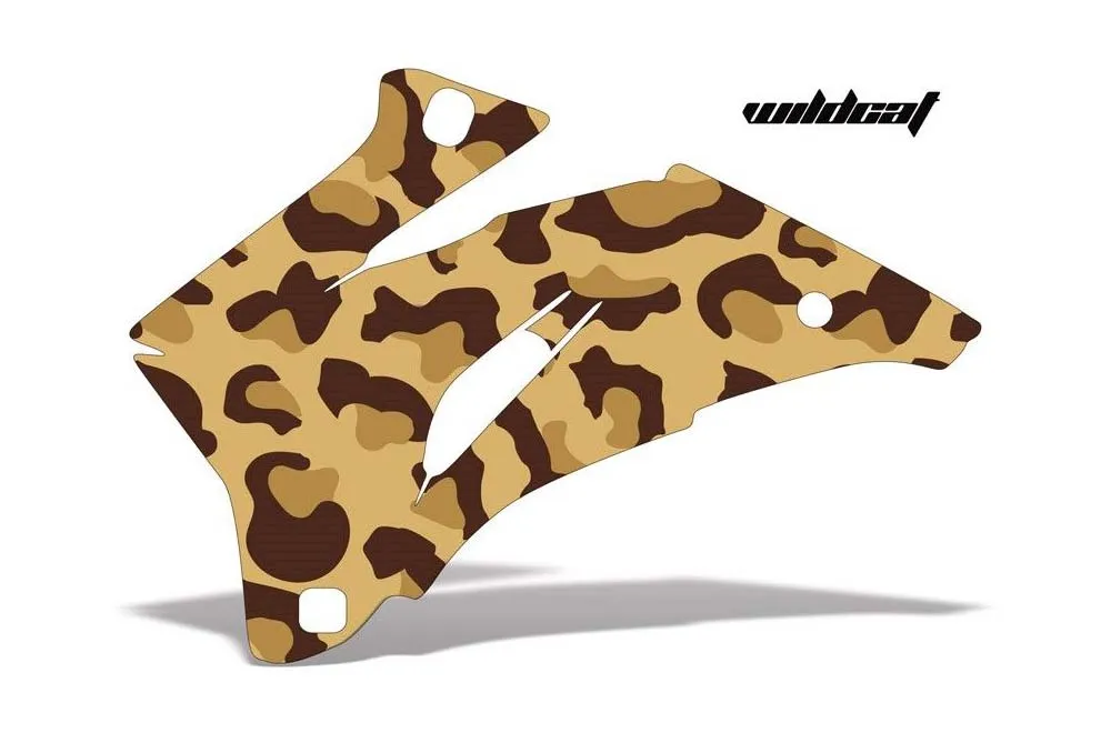Wildcat design shown on a set of graphic panels