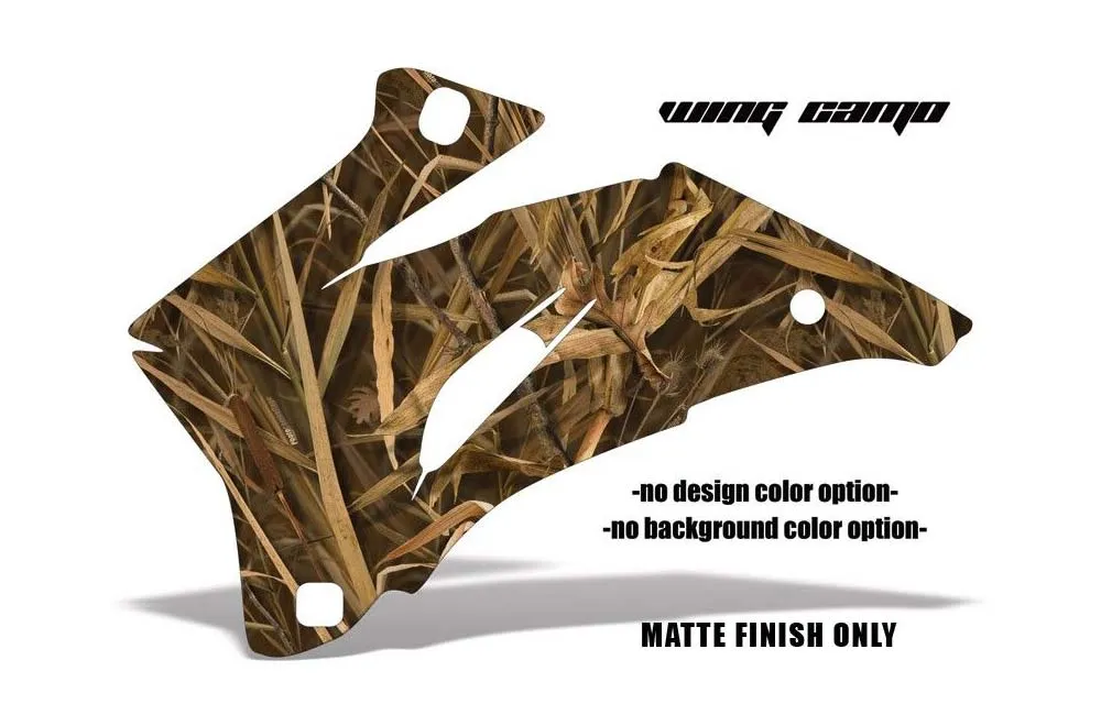 Wing Camo design shown on a set of graphic panels