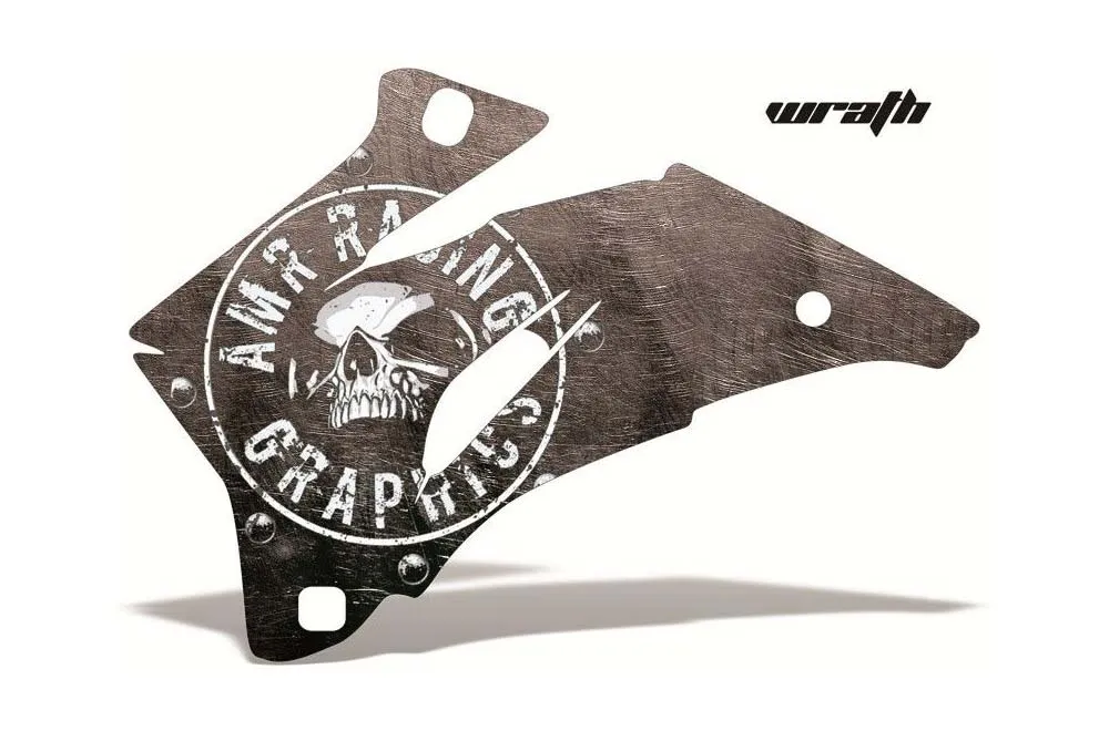 Wrath design shown on a set of graphic panels