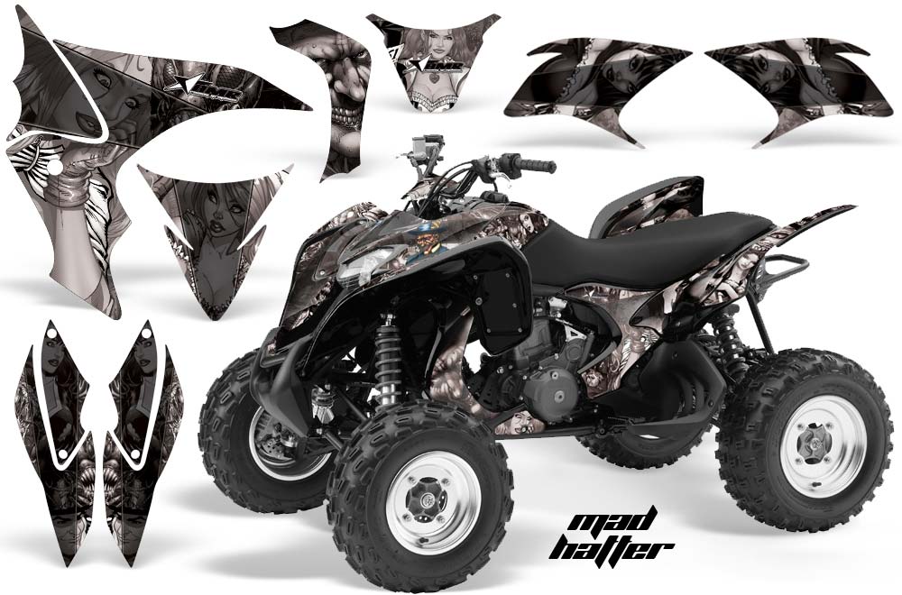 Honda TRX 700 XX ATV Graphic Kit - 2009-2015 Mad Hatter Black