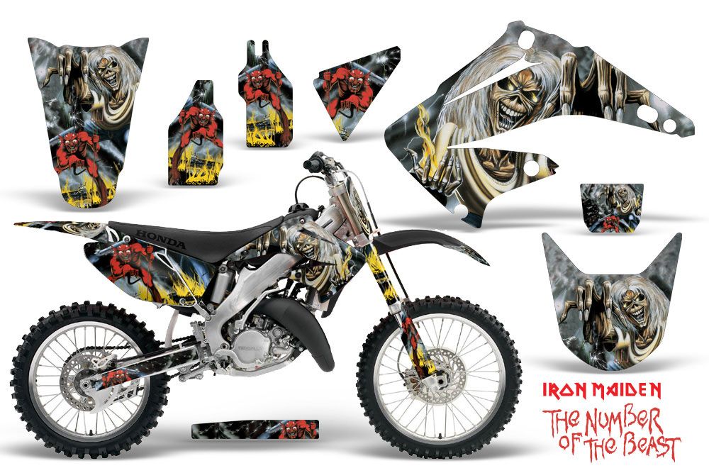 Honda CR125 Dirt Bike Graphics: Iron Maiden - Number of ...