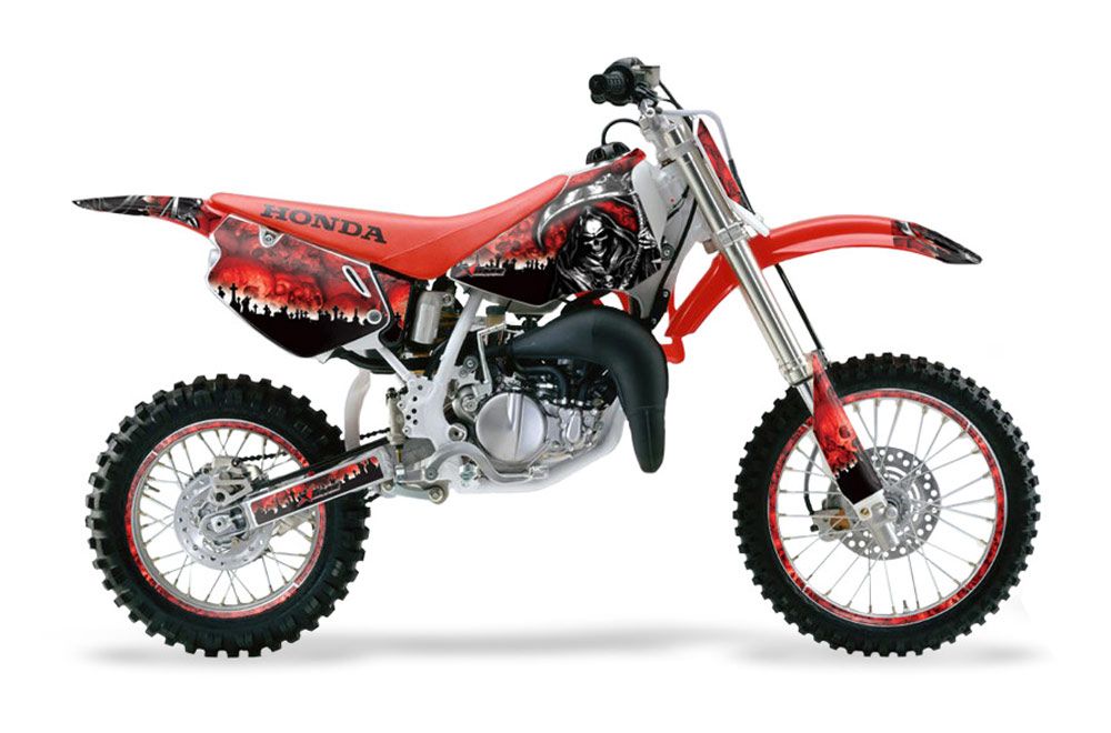 Honda CR80 Dirt Bike Graphic Kit - 1996-2002 Reaper Red