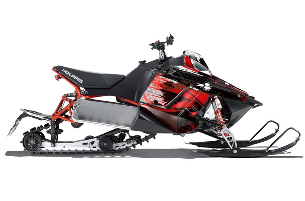 Polaris Rmk Pro R Rush Assault Sled Graphic Kit 11 16 Carbon X Red