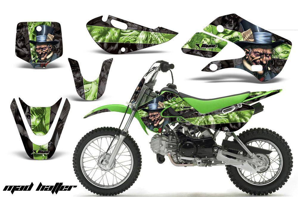 Наклейки на питбайк. Kawasaki kx110. Kawasaki KLX 110 Custom. Kawasaki KLX 2002. Kawasaki KLX 2017 наклейки.